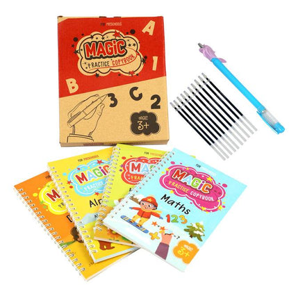 Magic Practice Workbook (4 Book + 10 Refill)