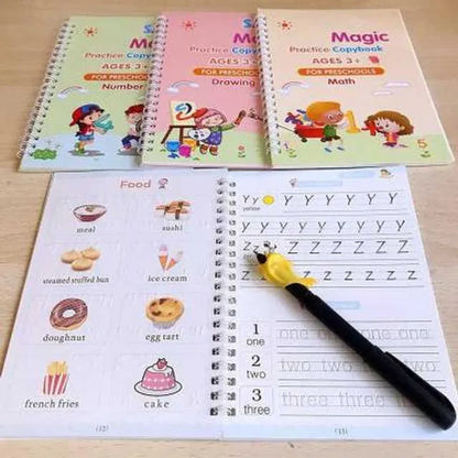 Magic Practice Workbook (4 Book + 10 Refill)
