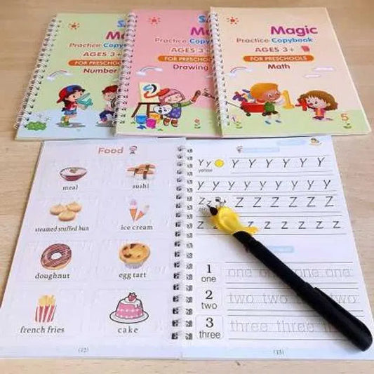 Magic Practice Workbook (4 Book + 10 Refill)