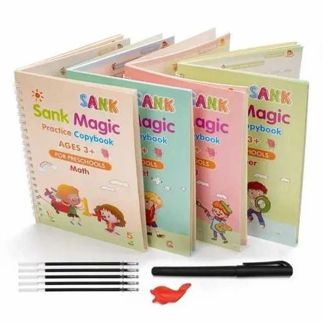 Magic Practice Workbook (4 Book + 10 Refill)